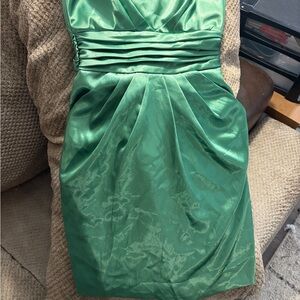 Teeze Me Shimmering Green Mini Dress